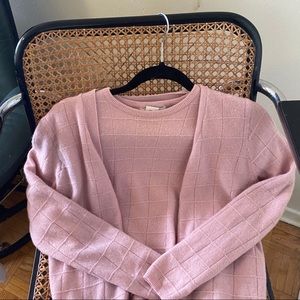 Bubble gum pink vintage sweater set by Eaton’s